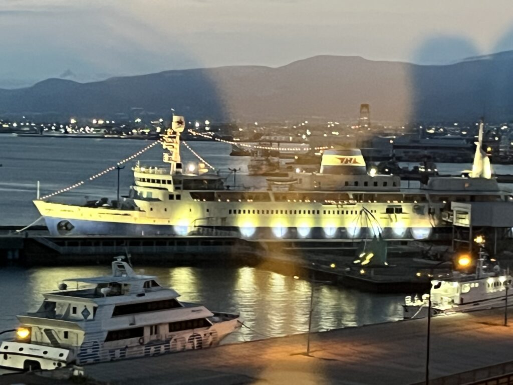 お部屋の窓から。夜景も最高でした